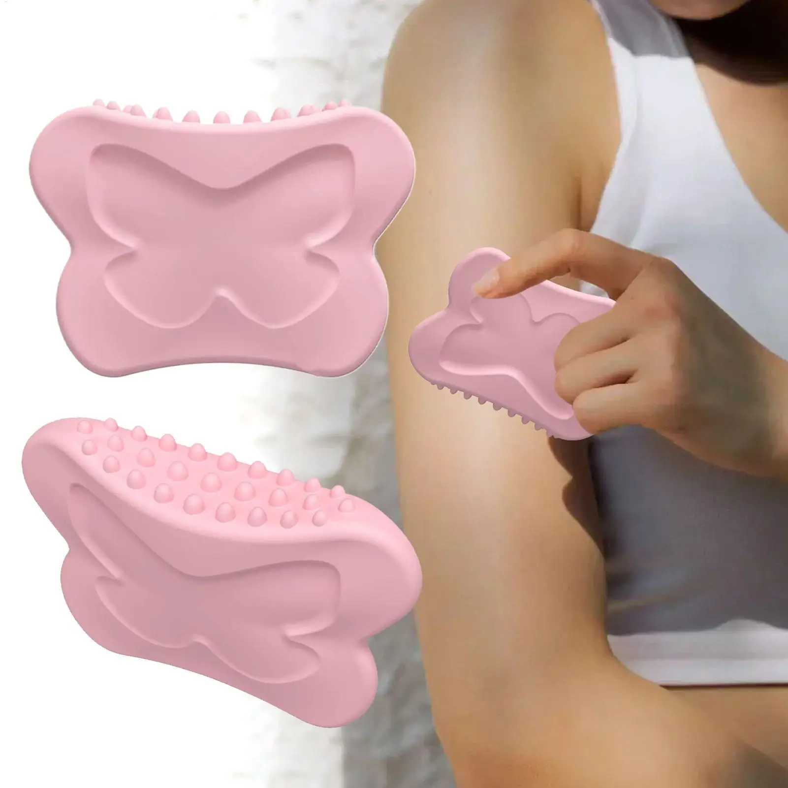 Skrobak do twarzy, płytka do masażu skóry twarzy, silikonowa, wielokrotnego użytku, narzędzie do liftingu skóry twarzy, codzienna pielęgnacja masażem.