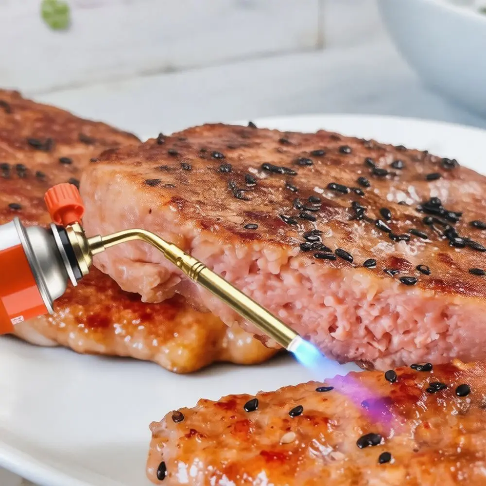 Kitchen Culinary Torch For Outdoor Camping Bbq Grilling Baking Cooking Tool Metal Welding Igniter Portable Dispenser