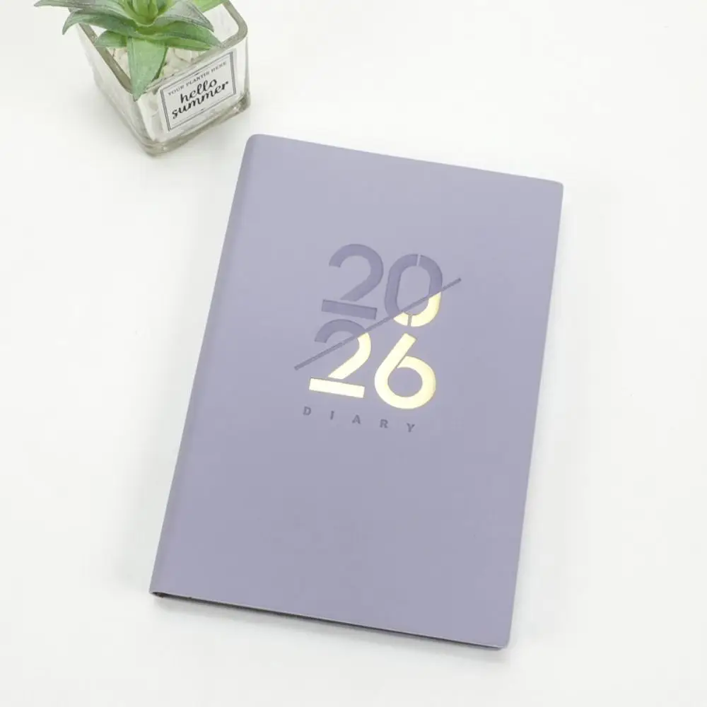 الإنجليزية 2026 جدول مخطط المفكرة 12 شهرا المرجعية A5 جدول أعمال التخطيط دفتر بسيط المحمولة مذكرات الكتابة منصات