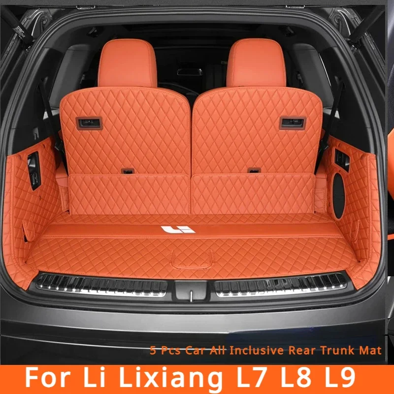 Для Li Lixiang L7 L8 L9 2022 2023 2024 Автомобильный все включено Задний коврик в багажник Защитная накладка на багажник автомобиля Подставка для задней крышки багажника