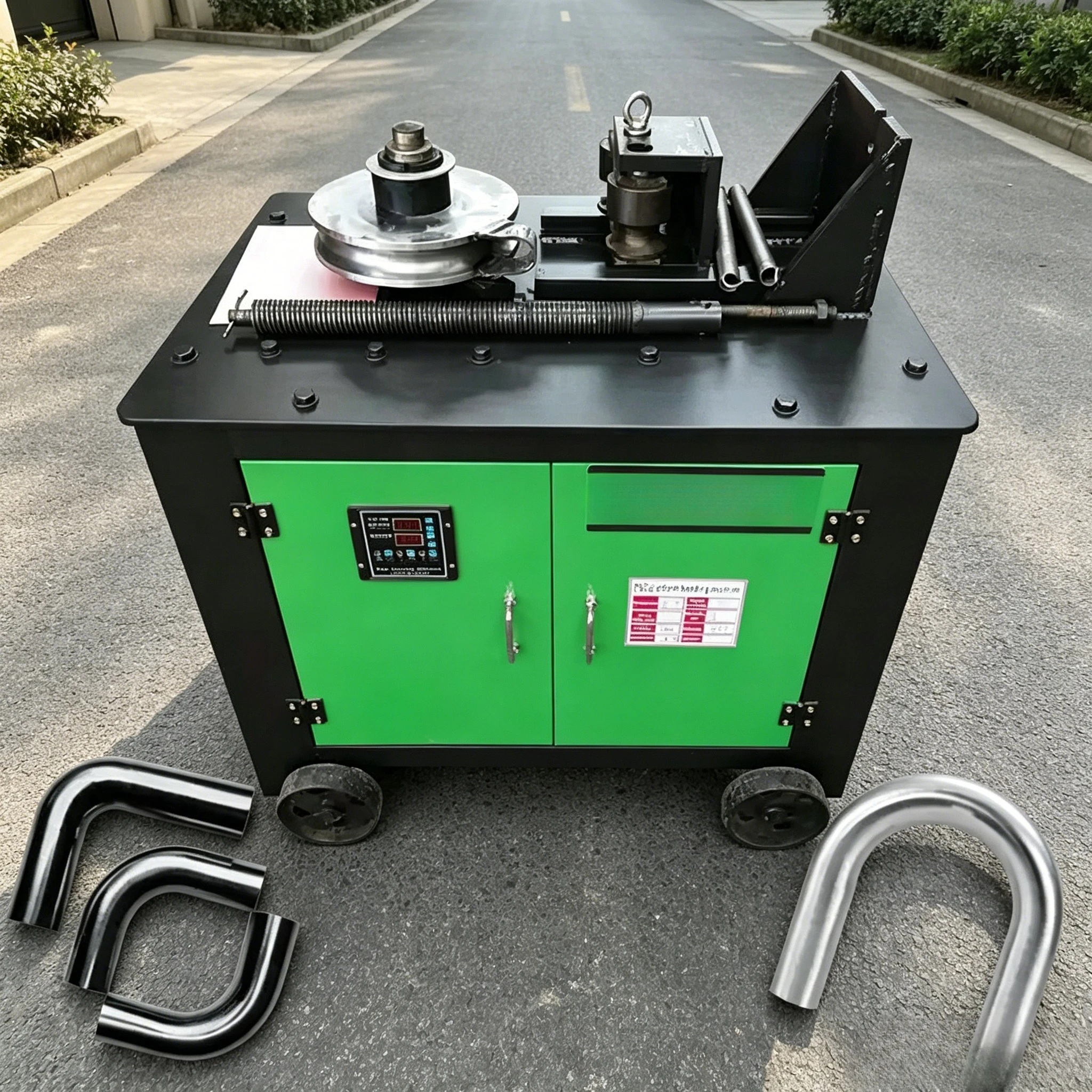 

Portable Hydraulic Pipe Bender 12T 1/2-2 Inch Manual Tube Bender Kit for Steel Copper Pipe Handrail Automotive Repair