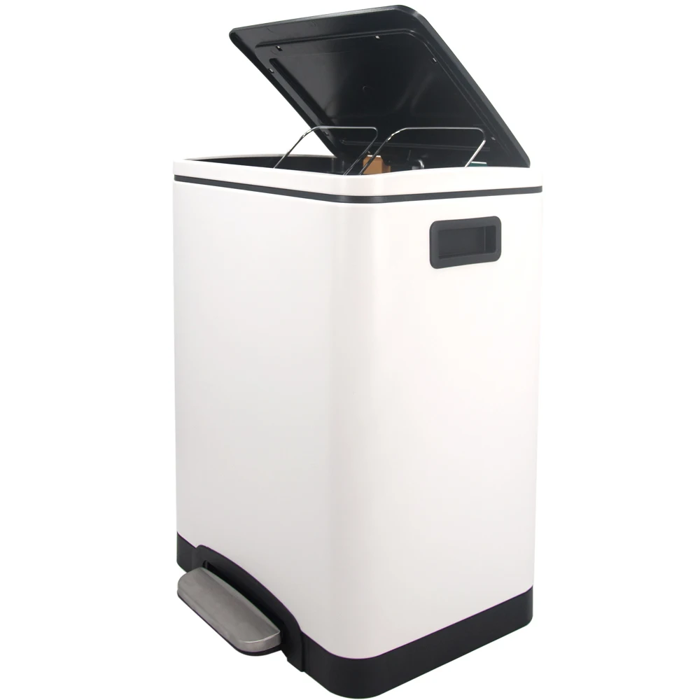 Hotel street soft closing 30L 7.9 gal two garbage classification waste sorting dust bin