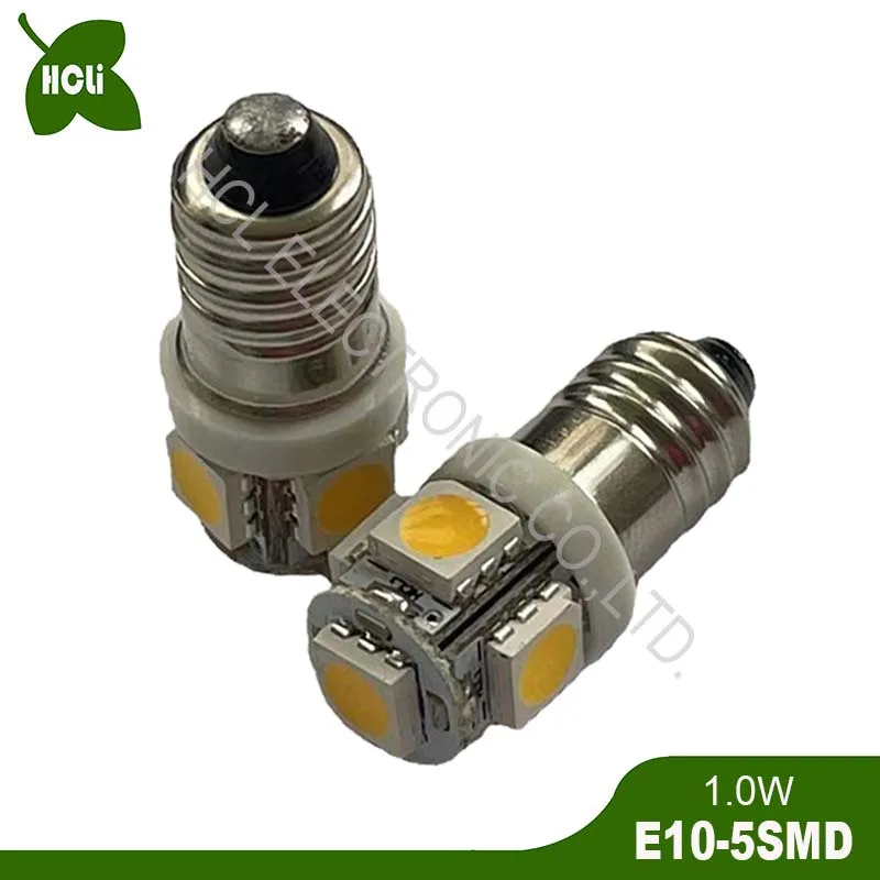 Imagem -03 - Luzes Led Luz de Advertência Interior Car Clearance Side Lamp 100 Peças Lote Alta Qualidade Dc3v 4.5v 5v 6v 6.3v 12v 24v E10