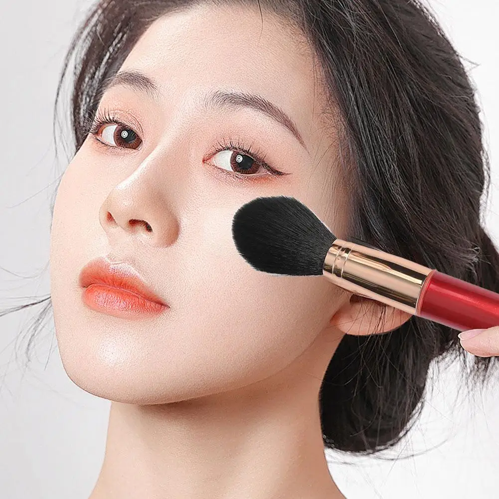 Brocha de maquillaje eléctrica, licuadora de base vibratoria y masajeador facial, aplicador de colorete en polvo recargable, kit de herramientas de belleza