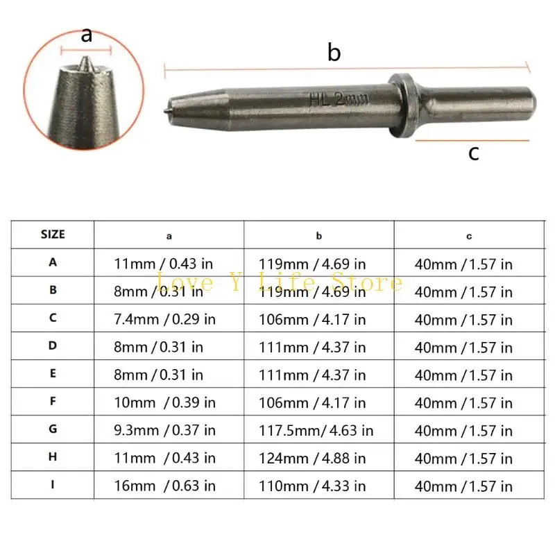 L74C أداة رأس بتأثير برشام هوائي عالمي مناسبة جدًا لأدوات مختلفة لتعزيز مرونة العمل في مناطق البناء