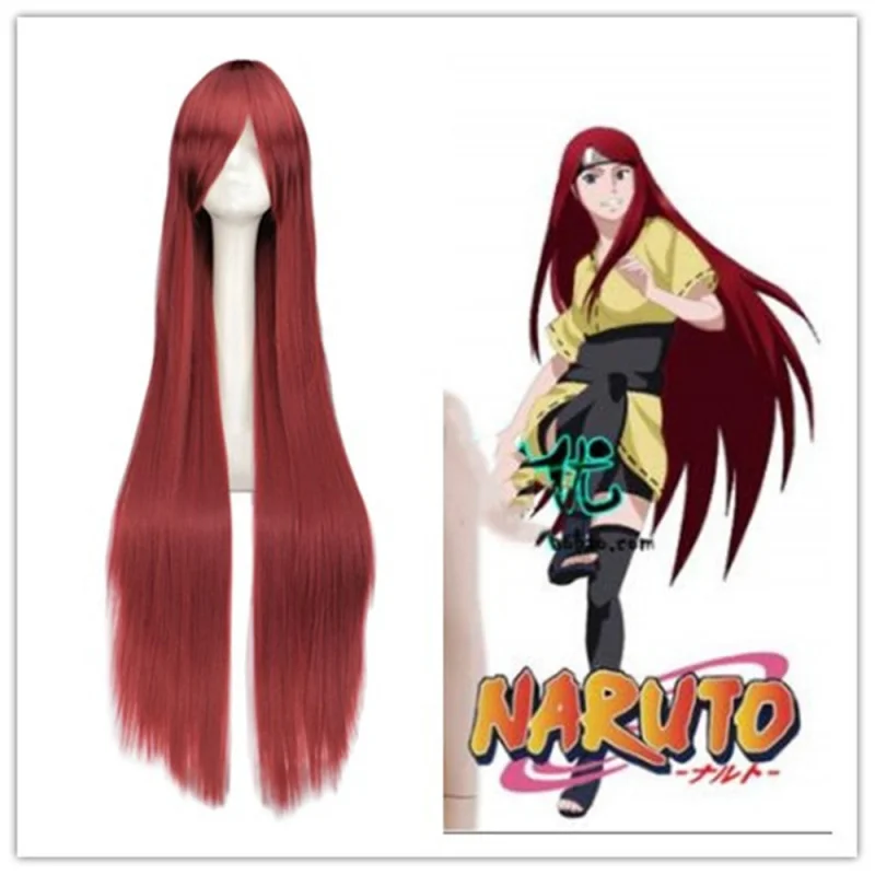 New 2025 Anime swirls Josinai cosplay wig woman a rice wine red long straight Halloween costume QEQ12