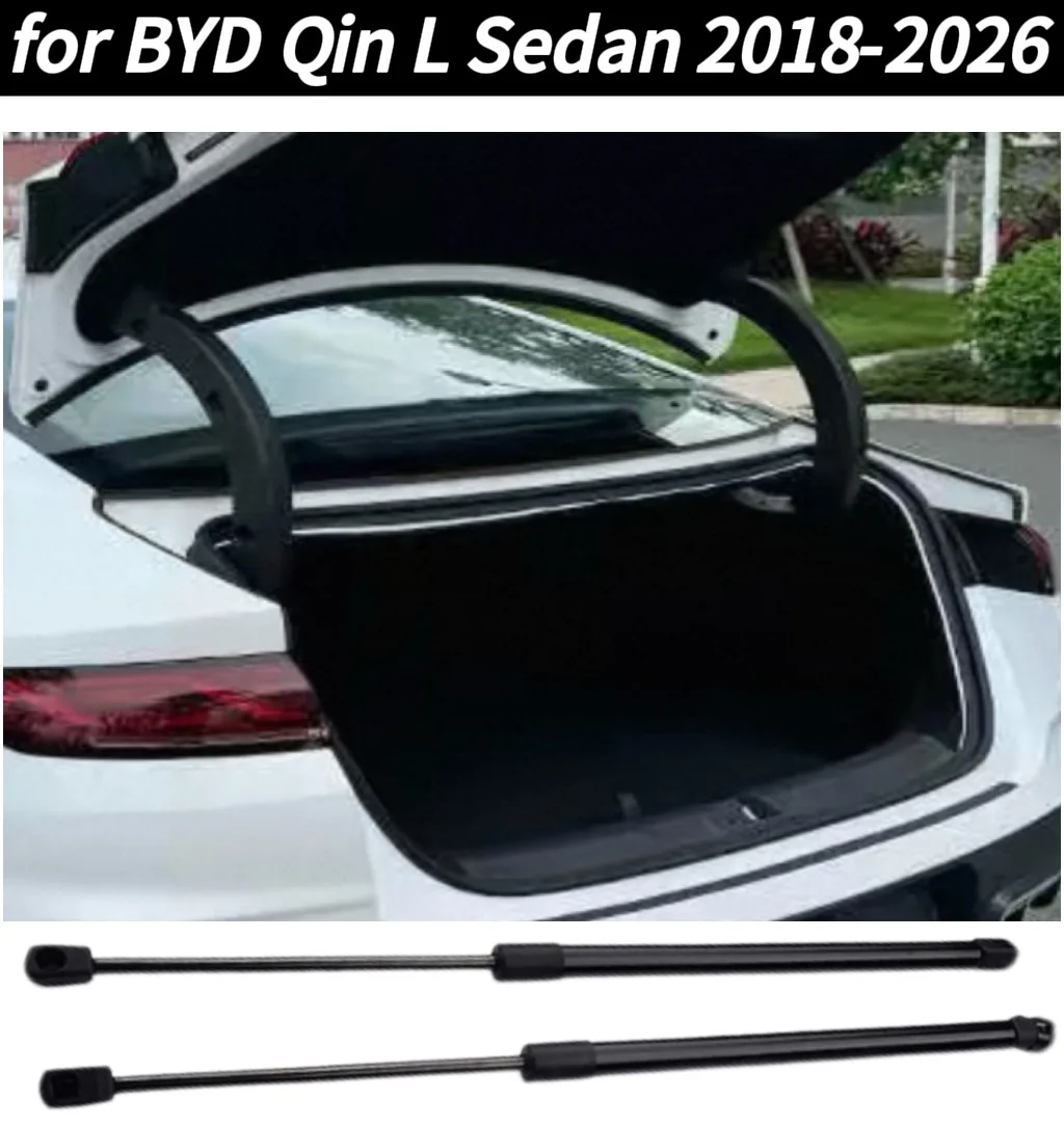 

2PCS Rear Trunk Tailgate Gas Struts Lift Supports For BYD Qin L Sedan 2018-2026 Shock Damper Hydraulic Rods