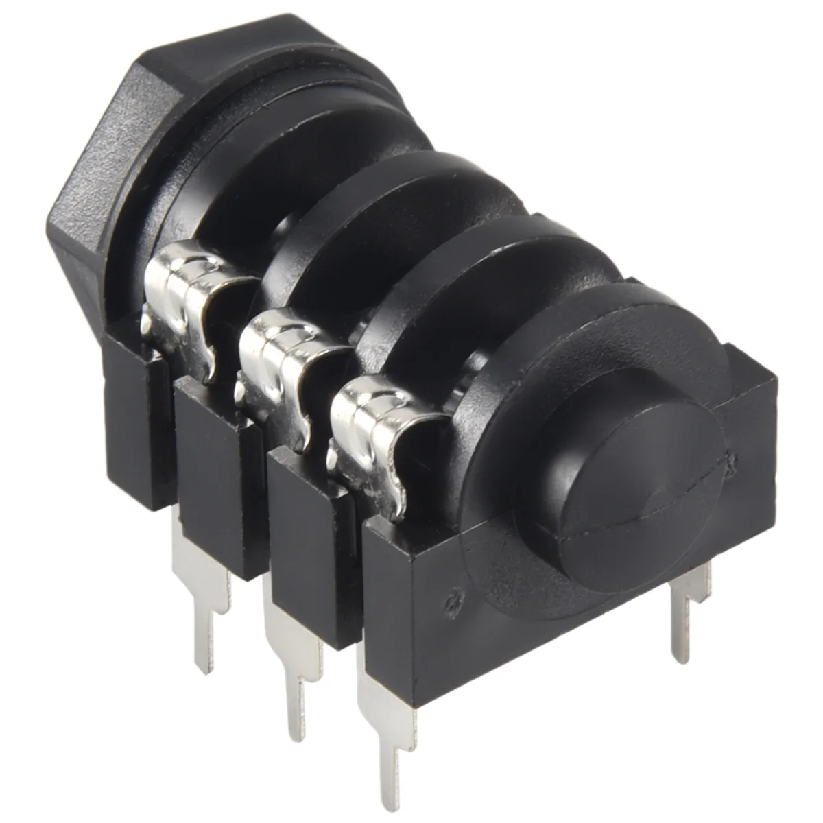 A88M 1/4" 6.5mm Stereo Audio PCB Panel Mount Headphone Jack Socket 6 Pin