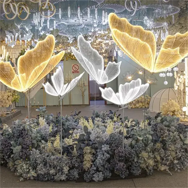 yyhcHot Selling 2023 Party Wedding Indoor Floor Lamp Decorations Pretty Led Butterfly Light