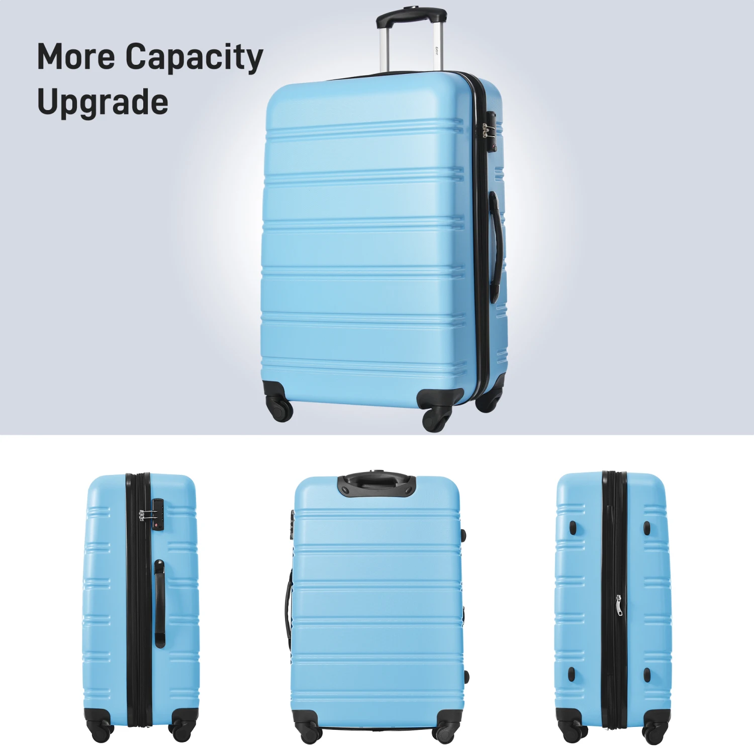 Luggage Sets of 2 Piece Carry on Suitcase Airline Approved,Hard Case Expandable Spinner Wheels