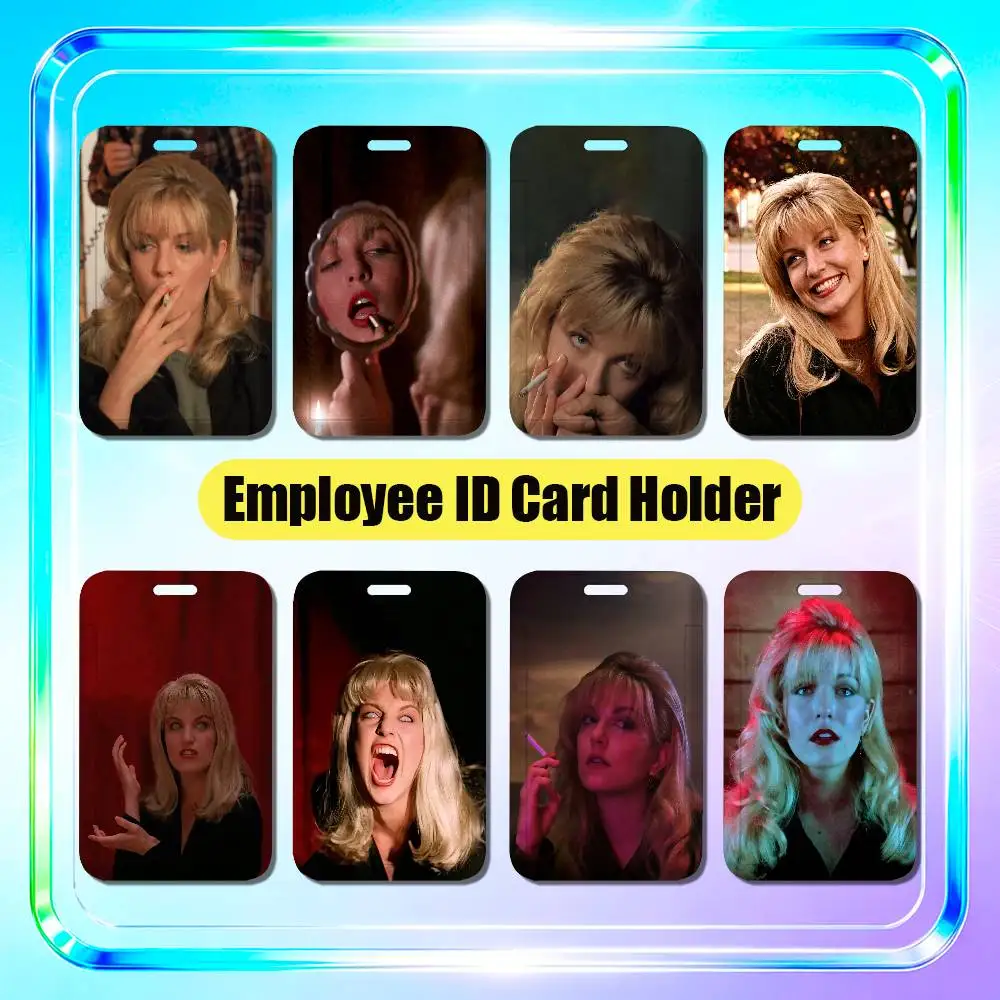For Twin Peaks Laura Palmer Sheryl Lee Employee ID Card Holder Badge Office Student Bank Work Credit Decoration Case