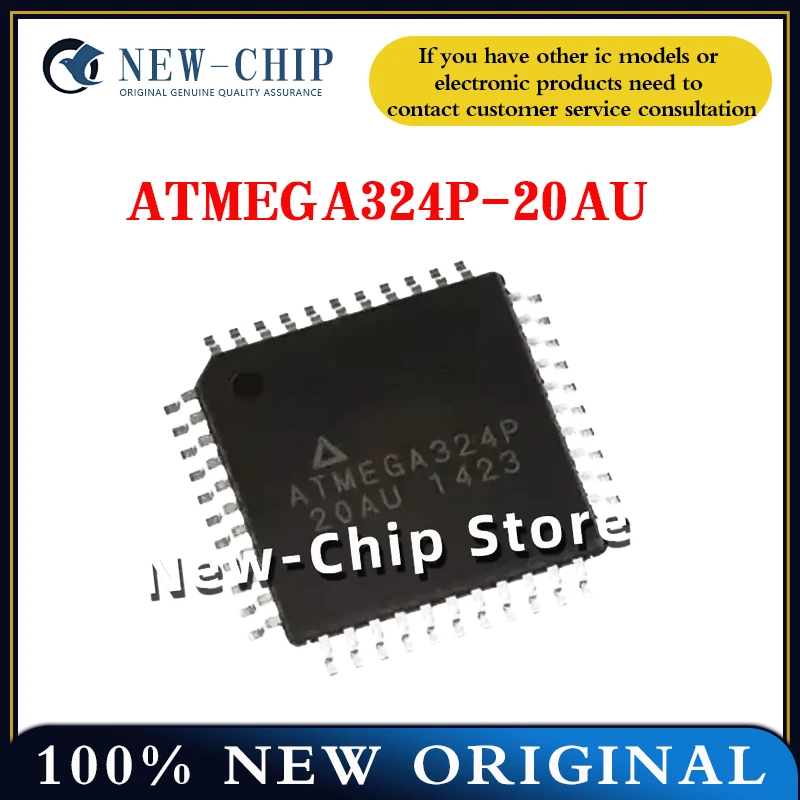 2PCS-50PCS/LOT ATMEGA324P-20AU TQFP-44 8 bit microcontroller AVR microcontroller chip New original ATMEGA324P