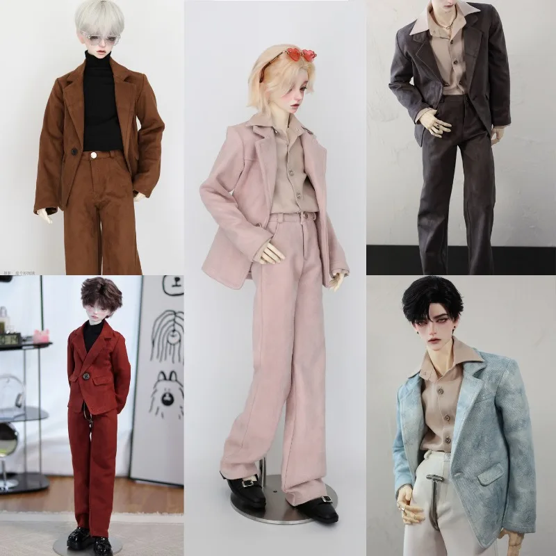 

Suede Casual Suit Set For BDJ Doll 1/4 1/3 Smart Doll Uncle ID75 B395