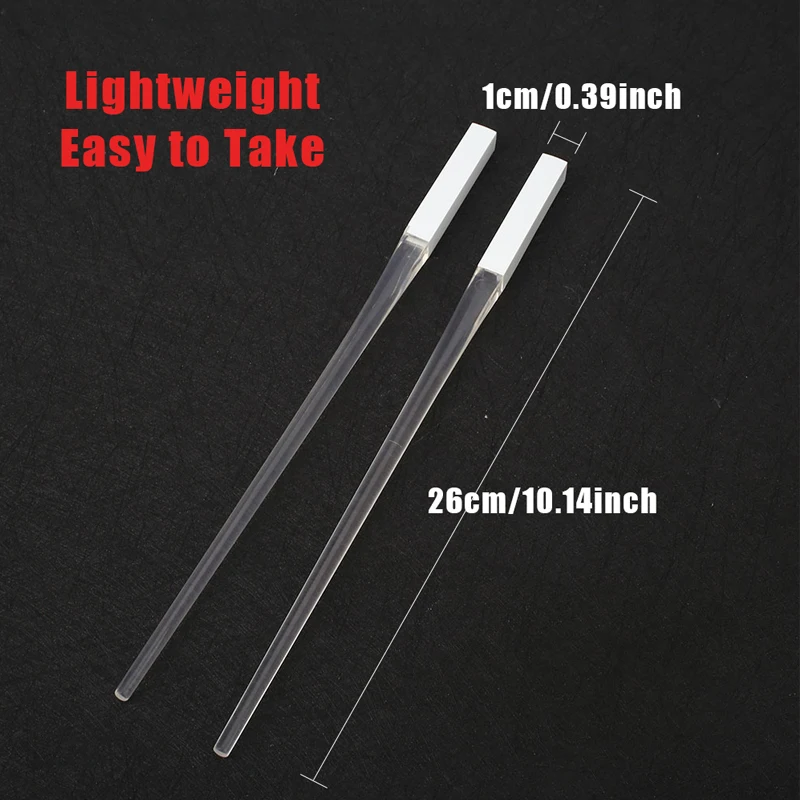 Novel 1 Pair LED Luminous Chopsticks Light Up Durable Lightweight Kitchen Dinning Room Party Food Safe Tableware Multi-color Hot