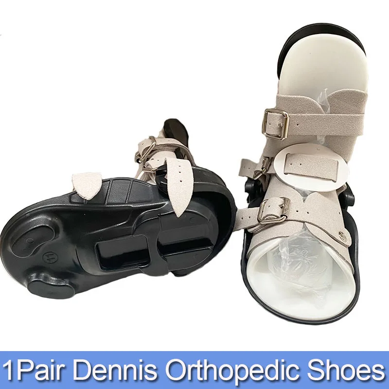 1Pair Adjustable Children Dennis Brown Shoes-Club Foot Corrective Shoes Children Dennis Brown Shoes-No Shoe Rack