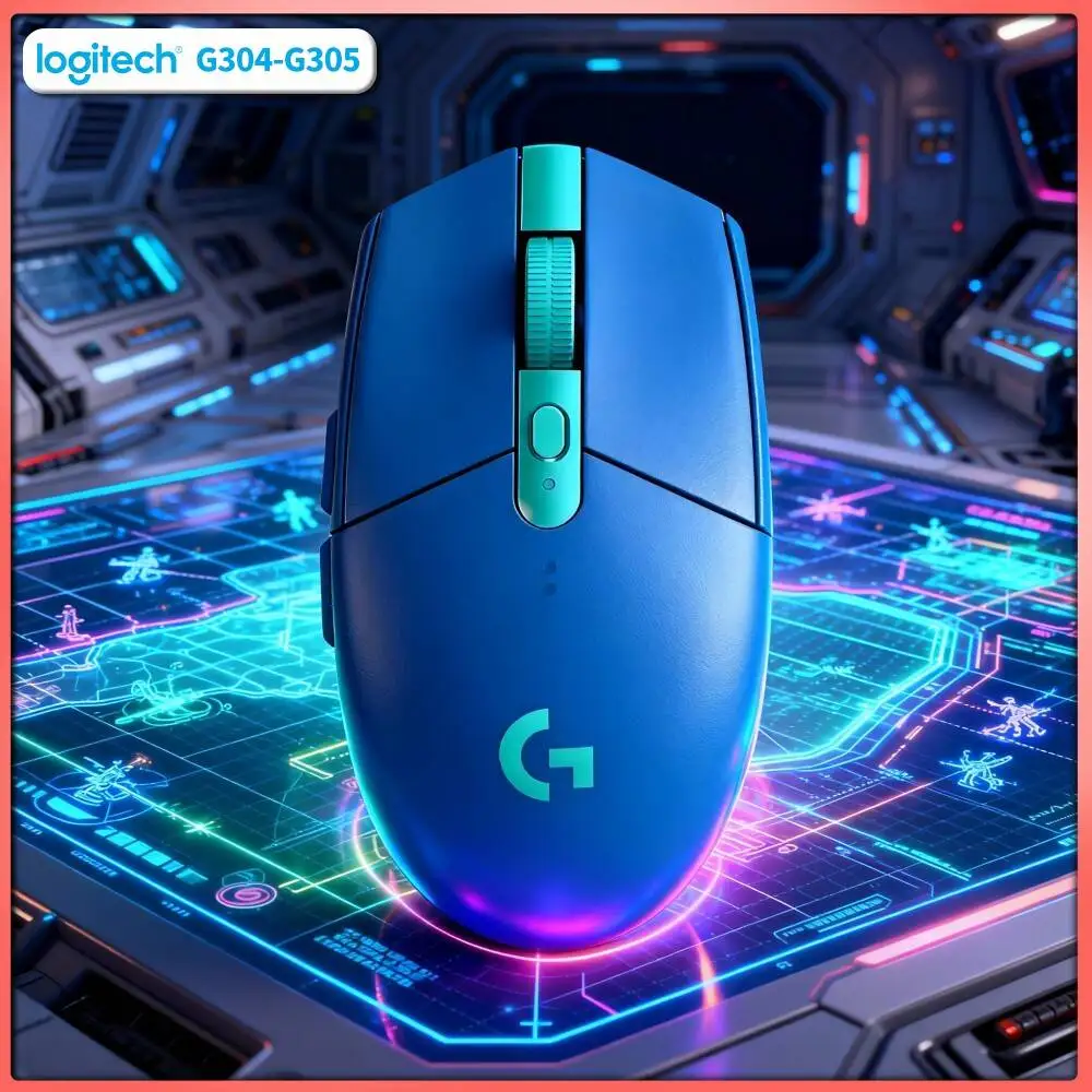 Logitech G304 Wireless Mouse 12000 DPI HERO Sensor LIGHTSPEED 1ms 9-Month Battery Multi-Device Gamers