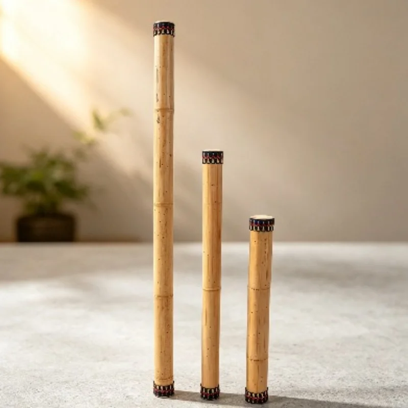 Meditation Rain Stick Bamboo Sound Therapy Rainmaker Shaker Adult Decompress Relax Rainmaker Shakers Beginner Orff Instruments