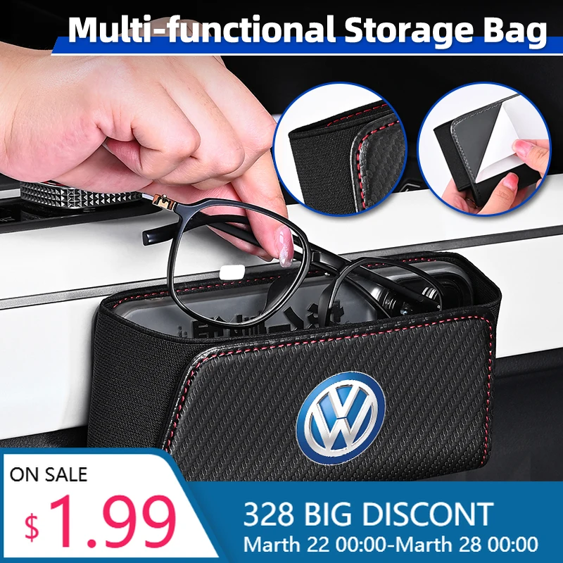 

Чехлы для зеркал заднего вида, кожаная сумка для хранения телефонов, монет, ключей, инструменты для организации пространства в автомобиле для Volkswagen VW Golf 4 6 7 GTI Tigu