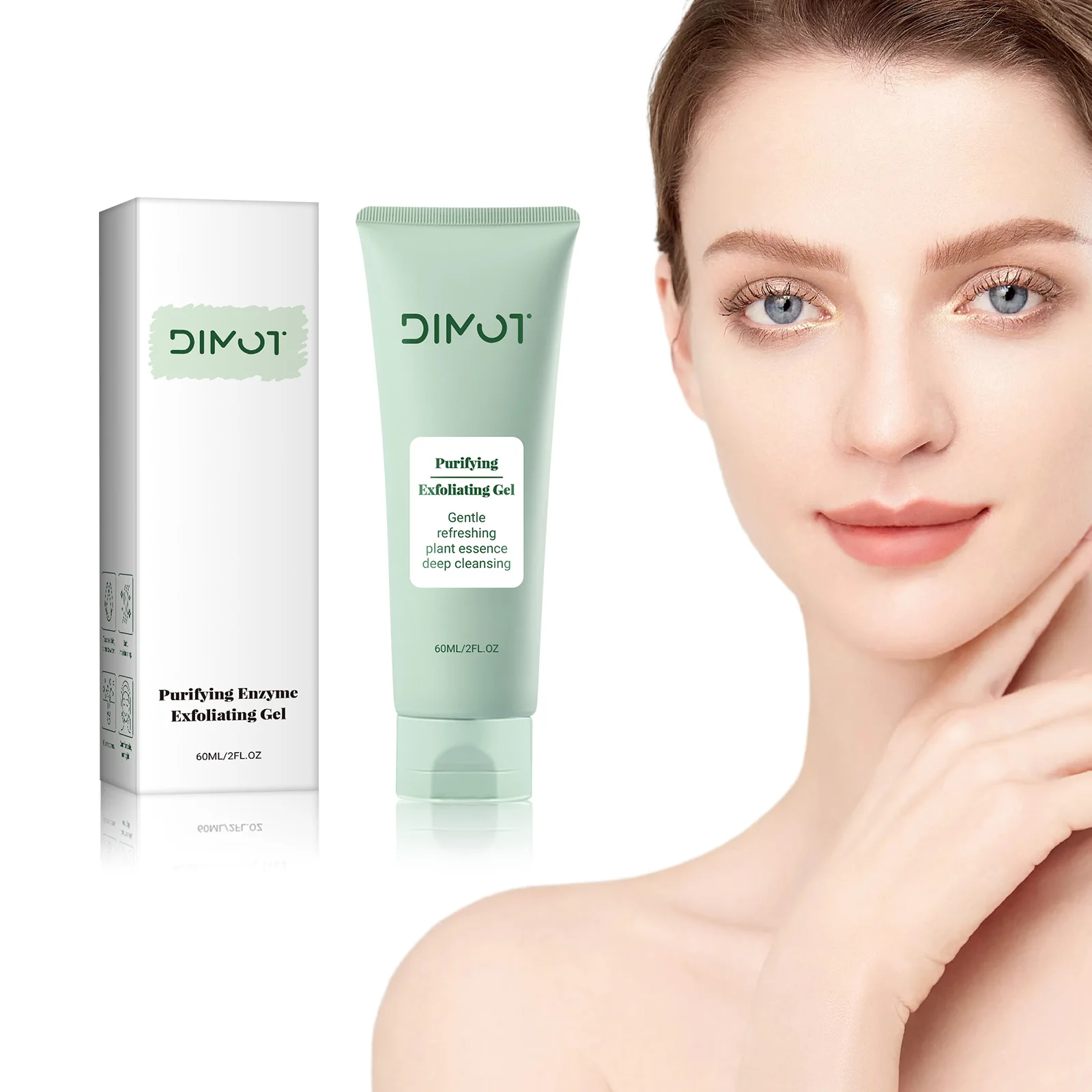 

DIMOT Purification Enzyme Exfoliating Gel Exfoliate Peeling Gel Facial Scrub Moisturise Nourishing Repair Scrubs Face Cream Skin