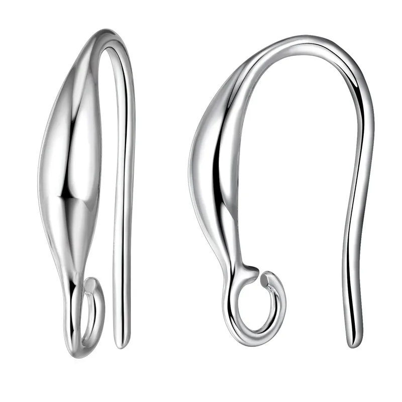 

10pcs Simple 925 Sterling Silver Color Ear Hook For Women Diy Creative Earrings Jewelry Accessories Special Sale Wholesale