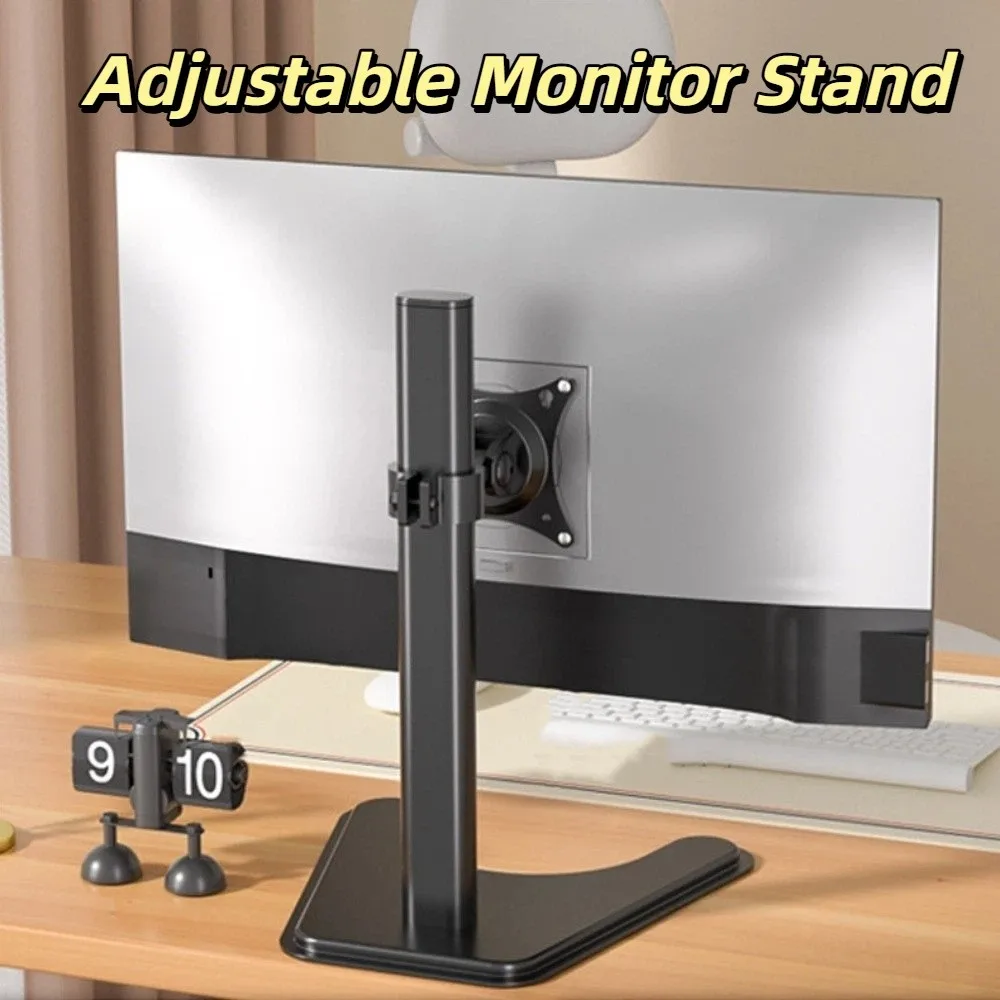 

Adjustable Desktop Monitor Holder Large Base Portable Computer Monitor Stand Increase Height 14-27 Inches