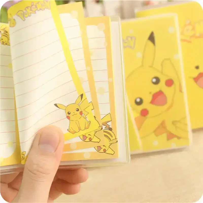 Pokemon Pikachu Rubber Sleeve Notebook Cartoon Anime Cute Student Diary Children Notepad Fashion Learning Supplies Holiday Gifts