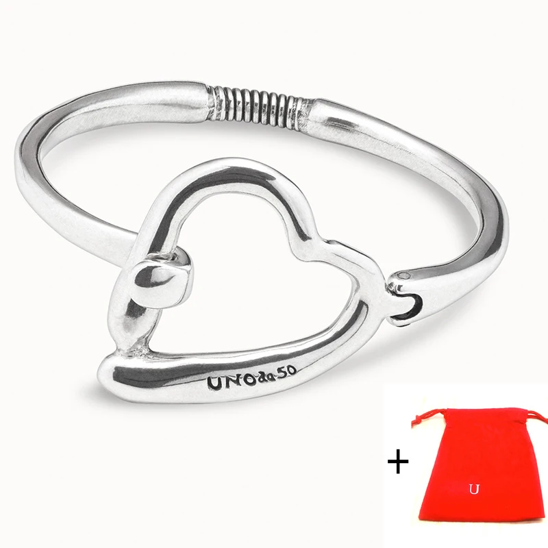 

Best selling new model in Europe and America, high-quality heart-shaped bracelet, women's jewelry romantic gift bag