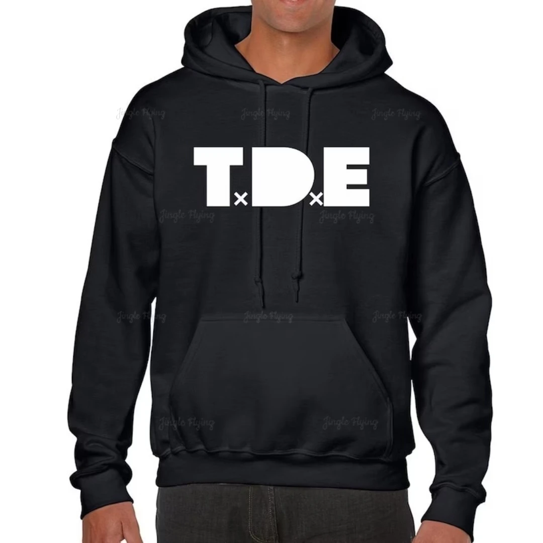 Tde Dreamville Hoodie Hooded Sweatshirt Customize Unisex Oversize Pullover Hood Black Rap Hip Hop