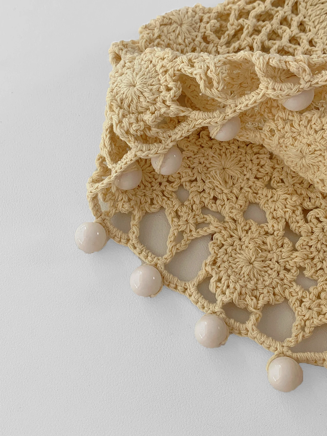 بلون الرجعية شخصية حبة الديكور اليدوية الكروشيه الجوف تو قبعة المرأة العرقية نمط أنيق رقيقة البلوز قبعة