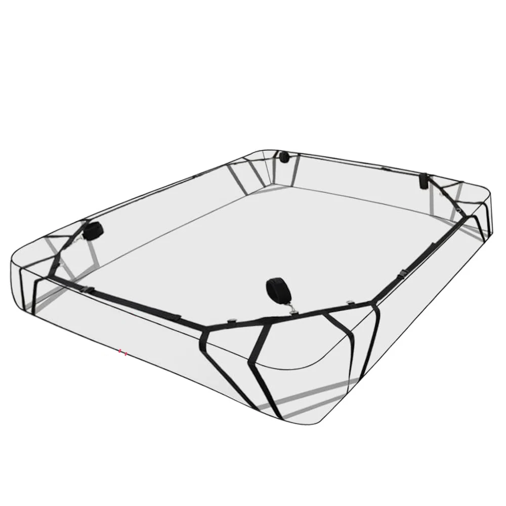Sexy Adult Female BDSM Restraint Sex Toy Handcuffs Leg Split Bondage Gear Erotic Bed Sex Games Strap System Bar Spreader Kits