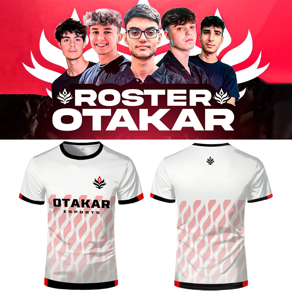

Spain Valorant Otakar Esports Club Uniforms Gaming League Training Jerseys Unisex Summer Breathable T-shirts Fan Customized Tops