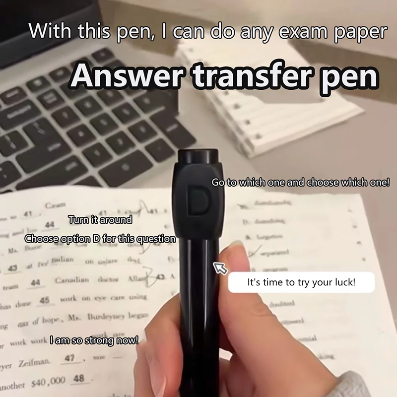 Baru Abcd memilih pulpen pena dekompresi baru berputar Gel jawaban pena kepribadian pelajar alat tulis 0.5mm