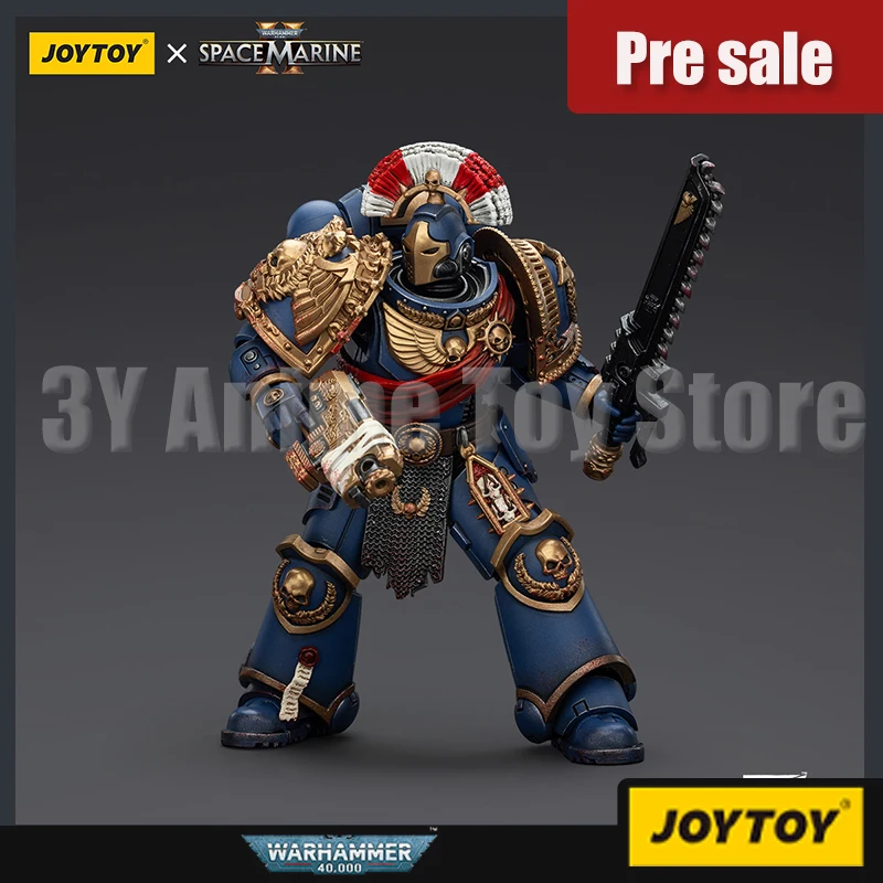

Joytoy Warhammer 40k Figure 1/18 Ultramarines Relic Secundus Armour With Artificer Bolt Rifle Chainsword And Bolt Pistol Figures
