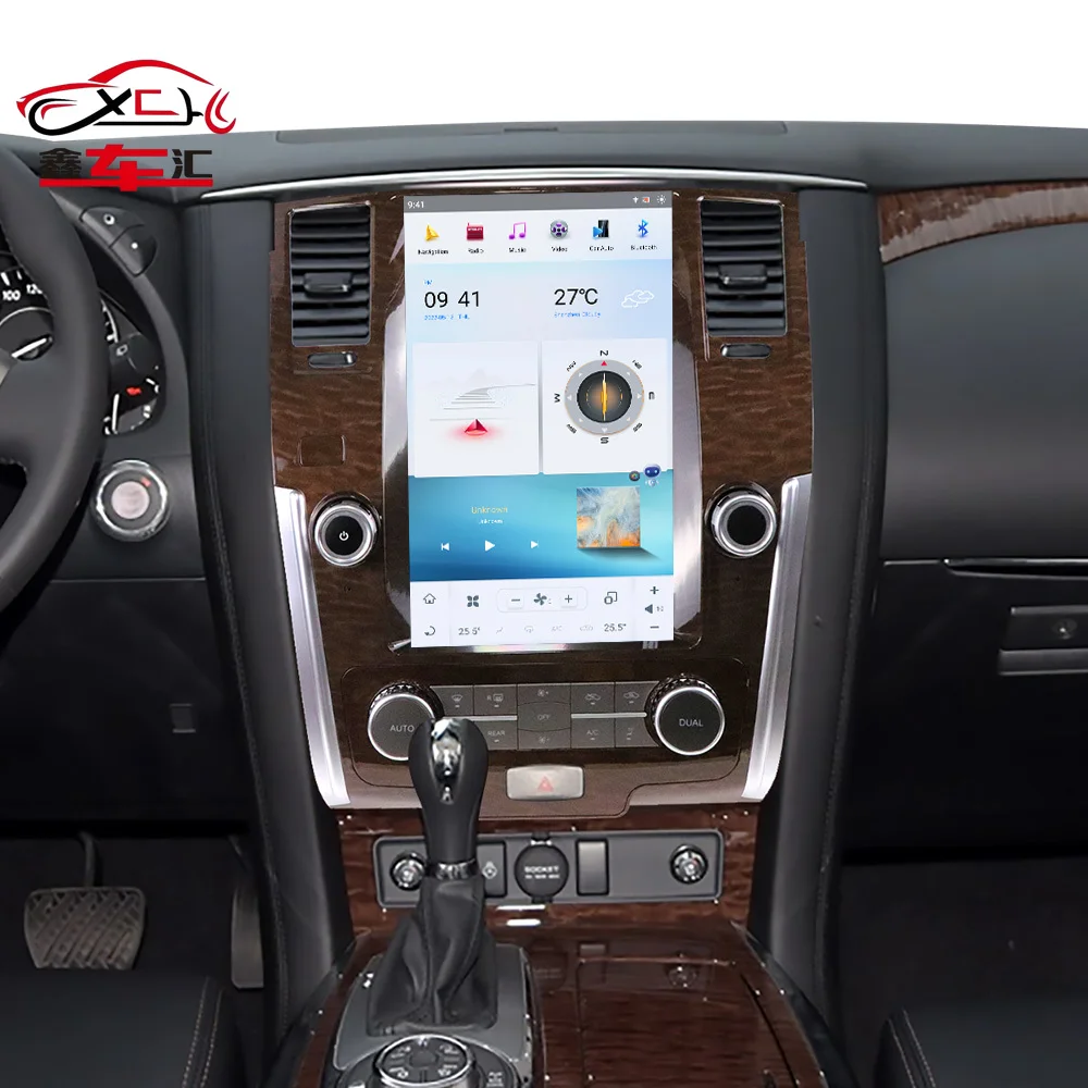 

Auto Android 13 GPS Navigation For Nissan Patrol 2010-2017 Carplay Car Radio Audio AC Panel Multimedia Player Screen Head Unit