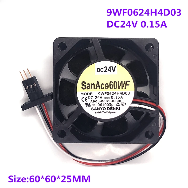 

New original A90L-0001-0508 9WF0624H4D03 DC24V 0.15A 6cm 6025 3-pin Fanuc system drive cooling fan