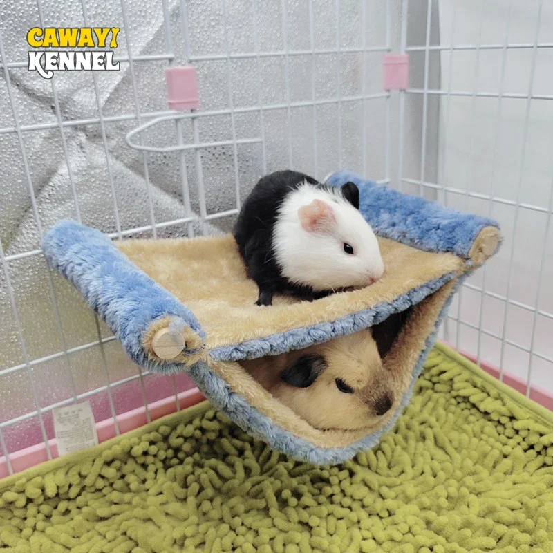 

Pet Hammock Small Animal Double Thick Plush Warm Bed Hamster House Nest Sleeping Hanging Tree Beds Pet Hamster Nest