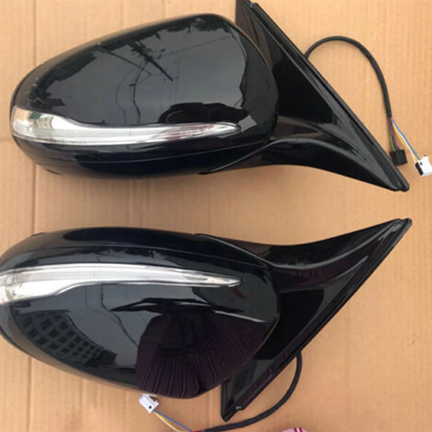 

Black Side Door Mirror Set Fit For Mercedes Benz W222 New S-class S300 S450 S450L S550 S560 S63 3.0L 4.0L 6.0L