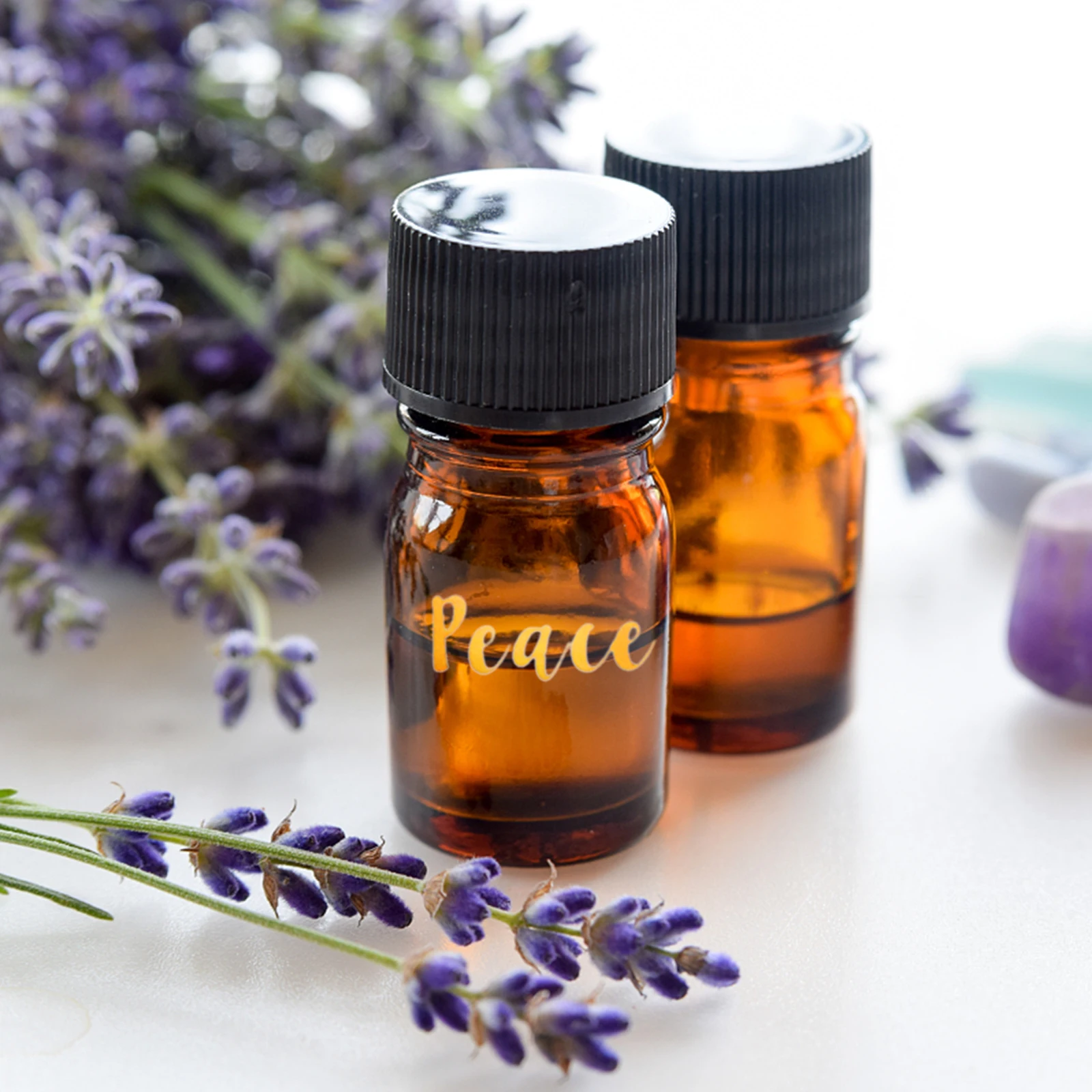 

5 Sheets Alphabet Stickers for Essential Oils - Leak Proof Bottle Labels Tag Decals for Aromatherapy Storage Solutions