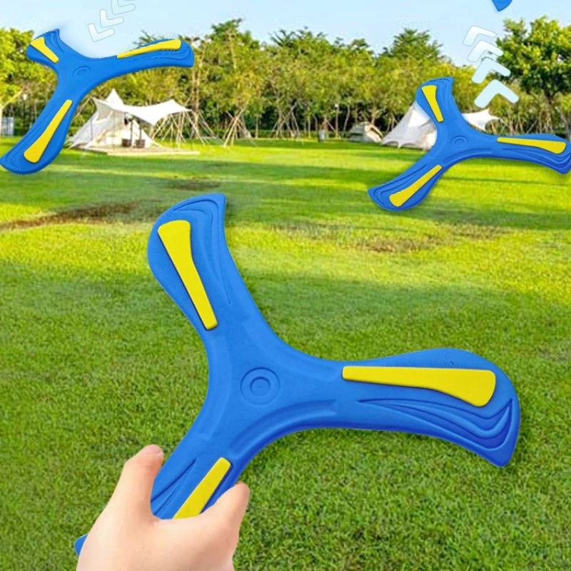 1PC Children Outdoor Flying Disc Games EVA Boy Hand-throwing Boomerang Adult-kids Interactive Sports Toys for Decompression Gift