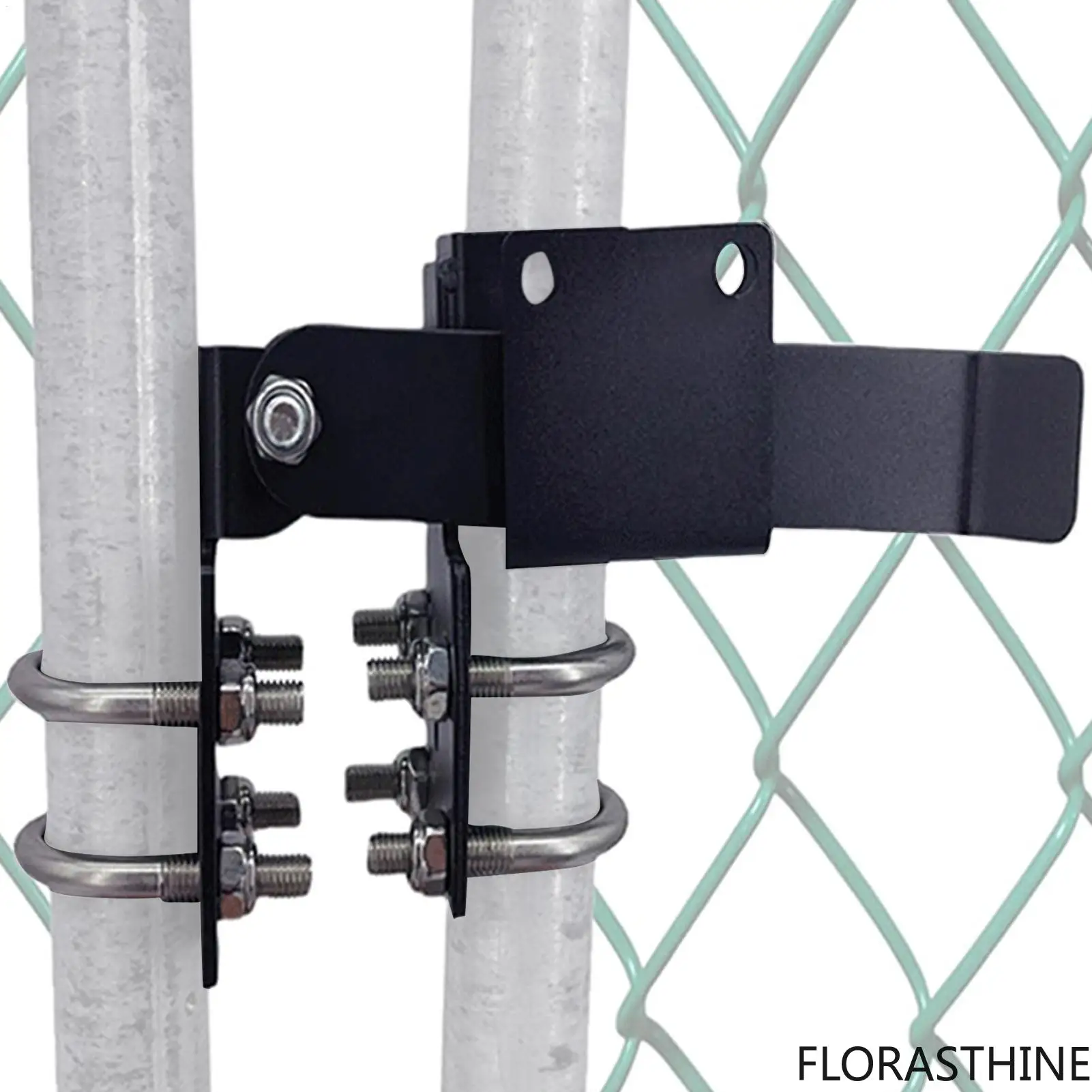 Farm Gate Latch Chain Link Fence Double Gate Latch Lockable Duty Heavy Hinges Strong Connection Hardware for Outdoor Barn