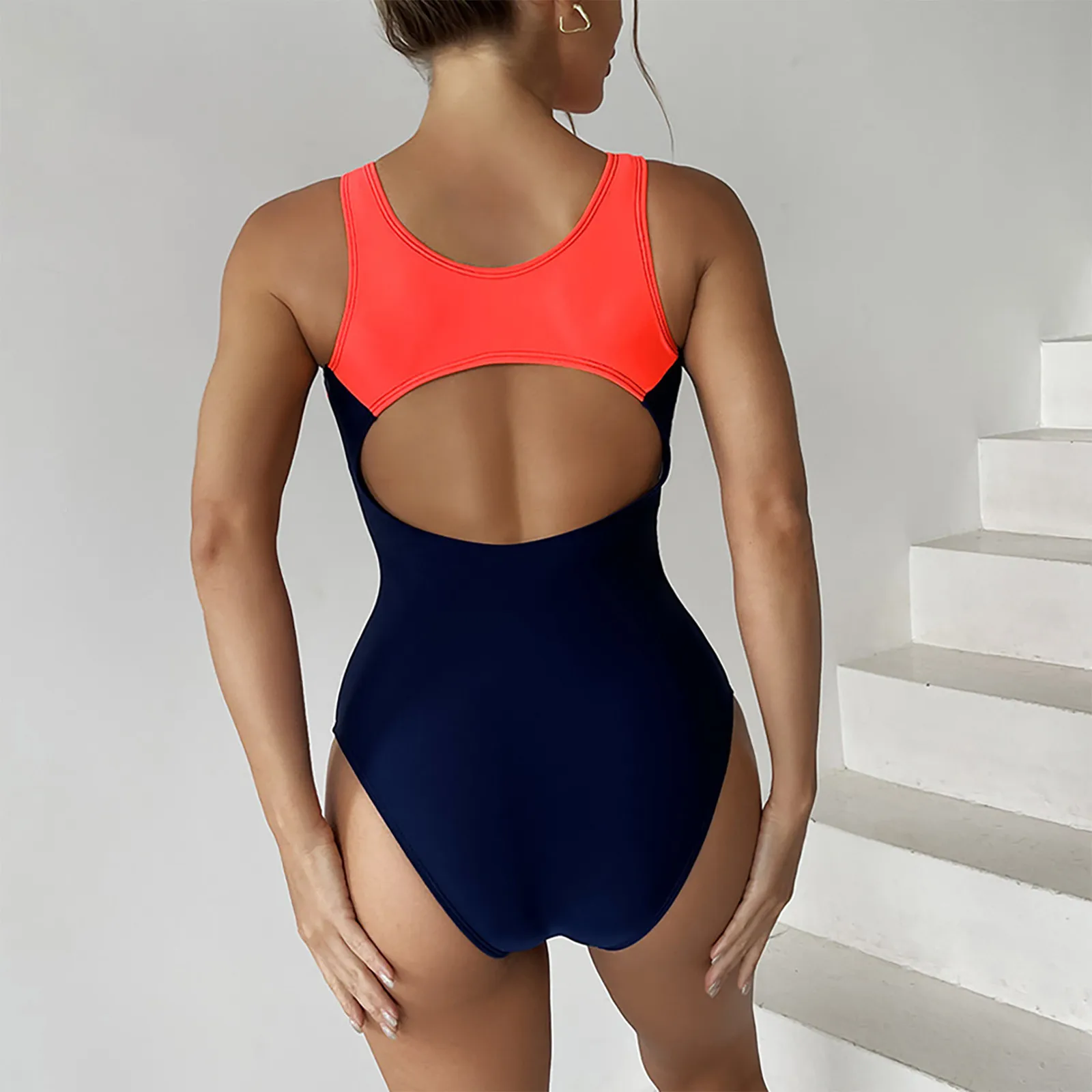 Costumi da bagno interi grandi chiusi costumi da bagno taglie forti sport Push Up costume da bagno per il corpo da donna bagnante da spiaggia