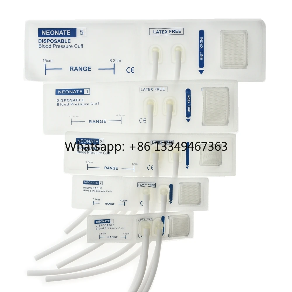 

Manufacturer Nibp Cuff Specialized for Pediatric Newborns Disposable Double Tube Oxford Bp Cuff for Mindraiy Neonate Fast Shippi