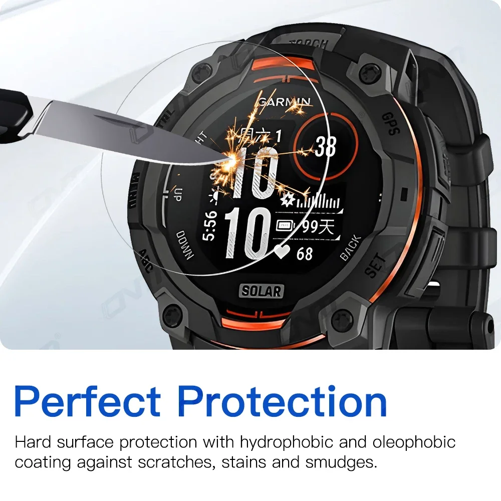 Brotect Vetro Temperato 9H Per Garmin Instinct 2X Solar: 3 Pezzi Antigraffio E Facili Da Installare - 2