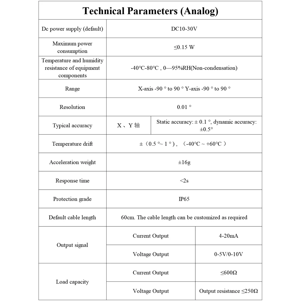 High-Precision RS485 Output Inclination Angle Sensor Six-Axis Inclinations Transmitter 3D Angle Measuring Instrument