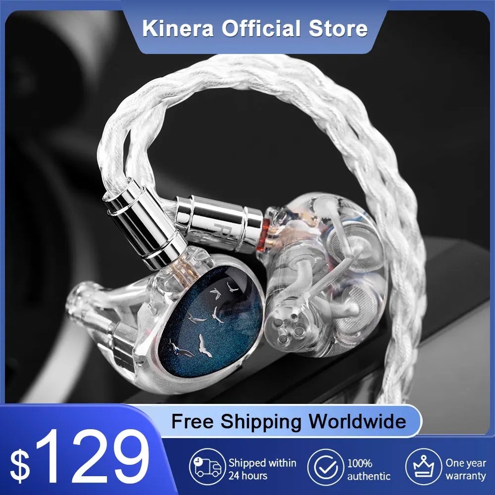 Kinera Celest Phoenixcall Earphone 1DD+2BA+2 Flat Panel Driver In-Ear Monitors 5 Hybrid Drivers IEMs 0.78 2pin Plug Cable IEMs