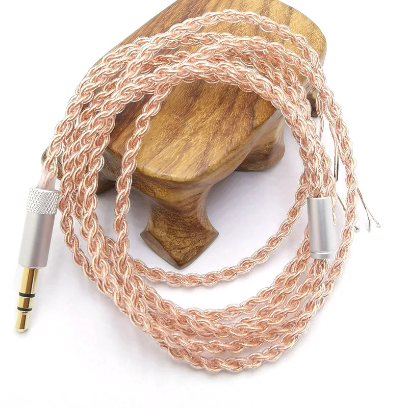 Cavo di ricambio fai da te da 1,2 m Cavo aggiornato placcato argento da 3,5 mm Cavo a 4 fili per la riparazione Cavo per auricolari HIFI fai-da-te