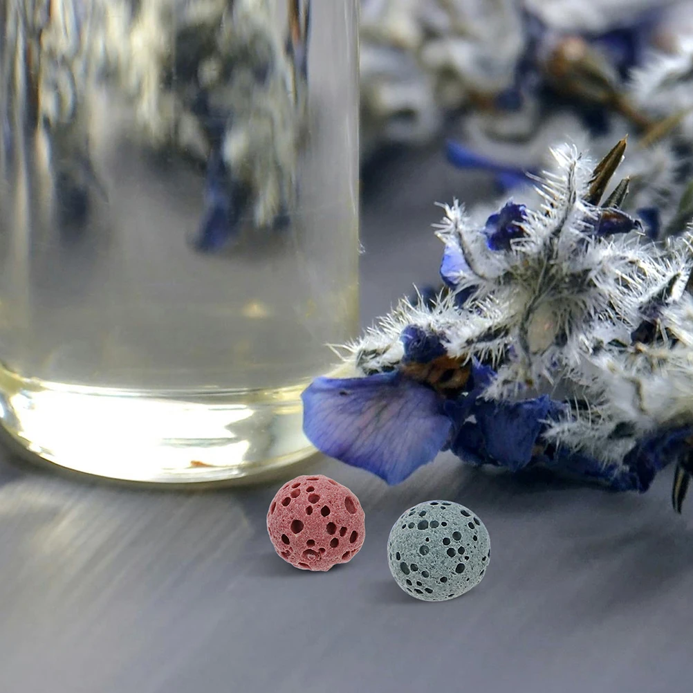 

42pcs Volcanic Stone Diffuser Beads Essential Oil Aromatherapy Jewelry for Women Natural Lava Stones Fragrance Necklace for Car