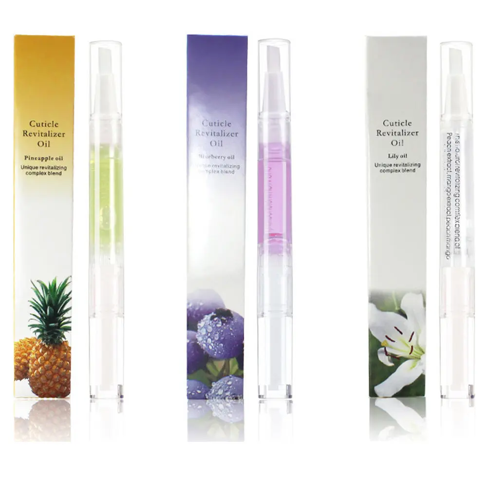 6Pcs Nail Cuticle Oil Pen Hydrating for Cracked Nourishing Vitamin Enriched Nail Care Essential Tool