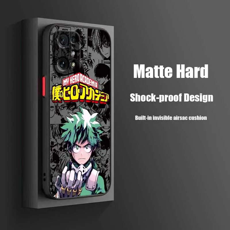 بلدي بطل الأكاديمية ل ممن لهم Realme 15 13 12 11 10 9i 8 7i 7 6 5 برو زائد متجمد شفافة لينة جراب هاتف