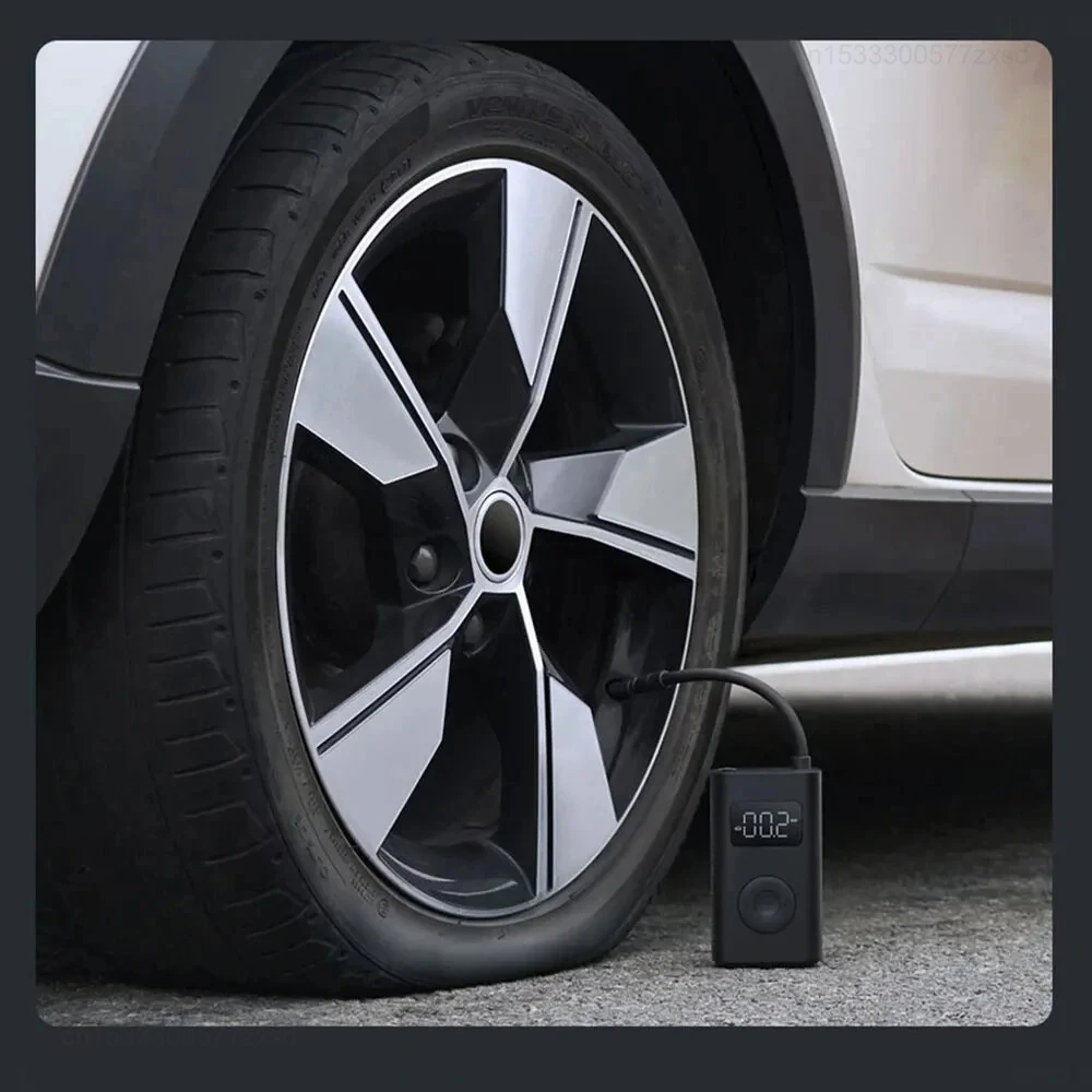 Xiaomi Mijia Air Pump 2 for Bicycles and Balls, Digital Tire Pressure Preset, Automatic Stop Charging, Type-C Multitool Inflator